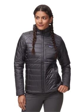 Patagonia “Radalie” Dark Gray Quilted Insulated Jacket Size Small Like New!